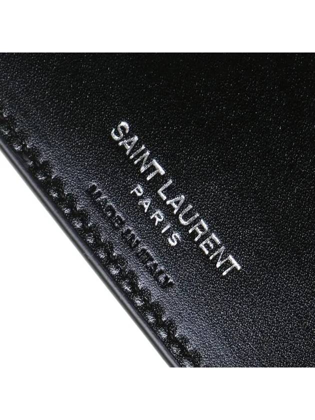 East/West Wallet In Smooth Leather Black - SAINT LAURENT - BALAAN 9