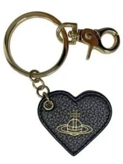 Grain Leather Heart Keyring Black - VIVIENNE WESTWOOD - BALAAN 2