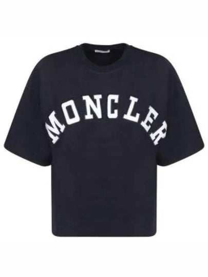 8C00018 89AJ0 778 Logo embroidery short sleeve t shirt 1244984 - MONCLER - BALAAN 1