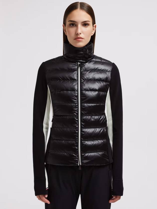 Logo patch knit padding black - MONCLER - BALAAN 4