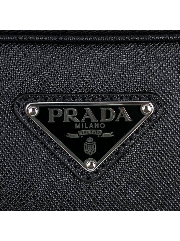 Saffiano Leather Shoulder Bag Black - PRADA - BALAAN 8