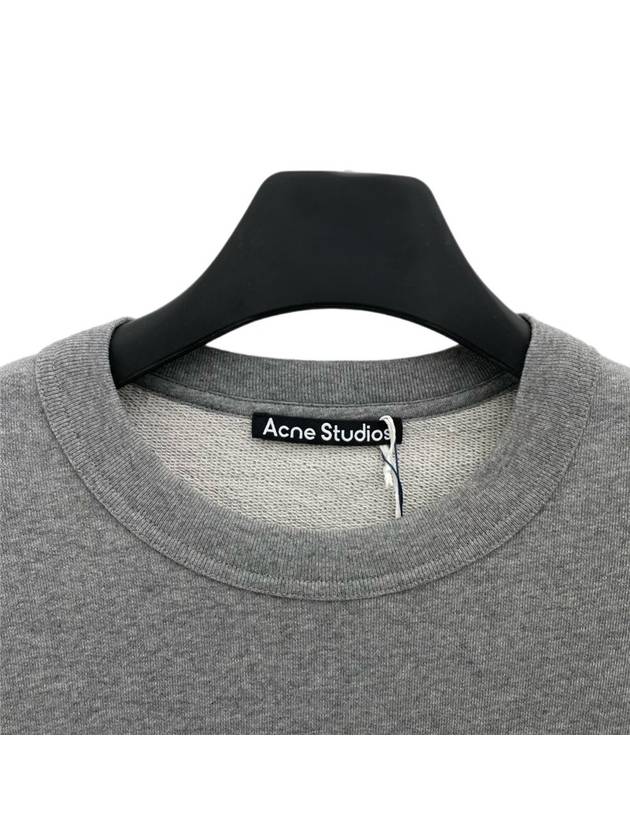 Face Patch Crew Neck Sweatshirt Grey - ACNE STUDIOS - BALAAN 4