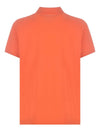 Embroidered Logo Short Sleeve Polo Shirt Orange - MONCLER - BALAAN 6