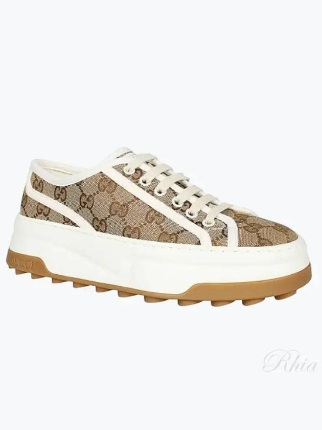 Original GG Canvas Low Top Sneakers Beige - GUCCI - BALAAN 2