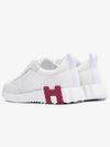 Women's Bouncing Sneakers White Mesh H Purple Orange Twotone - HERMES - BALAAN 8