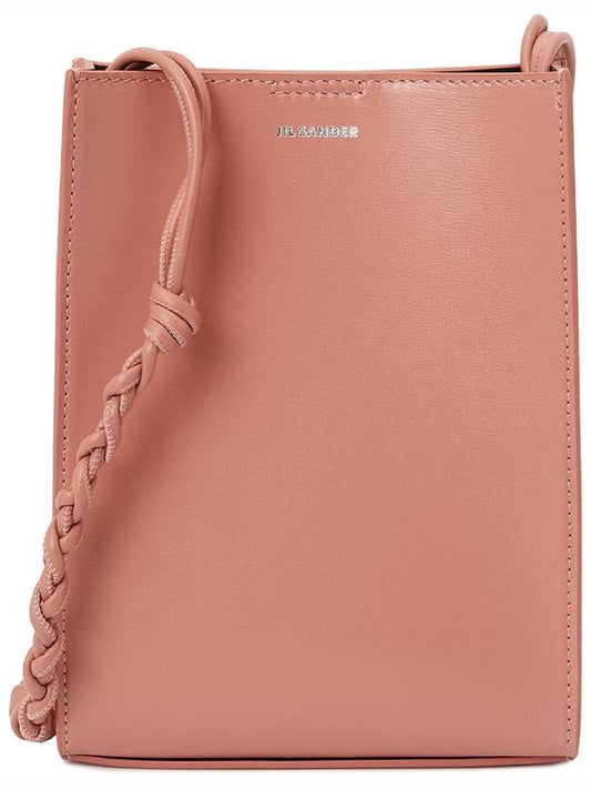 Women's Tangle Small Leather Shoulder Bag Pink - JIL SANDER - BALAAN 2