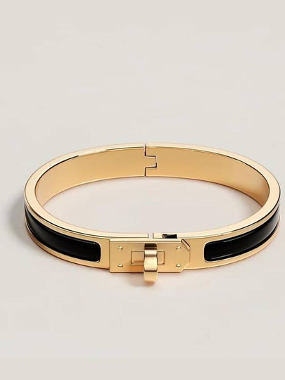 Mini Clic Kelly Bracelet Gold Black - HERMES - BALAAN 2