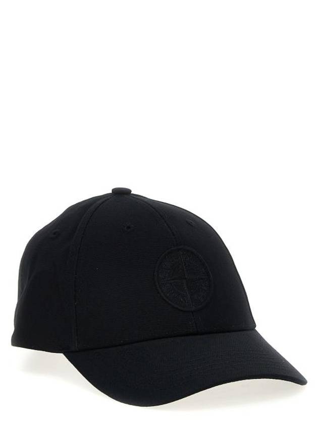 99661 Cotton Rep 6 Panel Ball Cap Black - STONE ISLAND - BALAAN 3