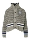 Bold Fox Head Crafty Cardigan Grey - MAISON KITSUNE - BALAAN 2