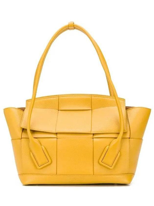 Acro Medium Tote Bag Yellow - BOTTEGA VENETA - BALAAN.