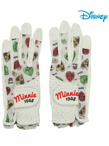 Female Character Pattern Mesh Golf Gloves DL1LAG001 - DISNEY GOLF - BALAAN 1