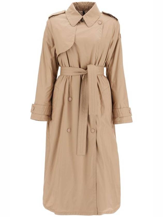 Women's Barbetane Down Trench Coat Camel Beige - MONCLER - BALAAN 2