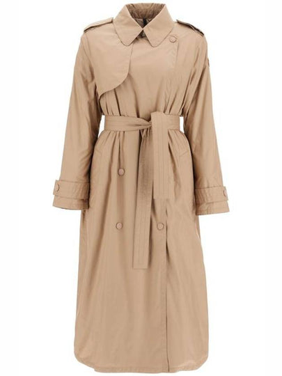 Women's Barbetane Down Trench Coat Camel Beige - MONCLER - BALAAN 2