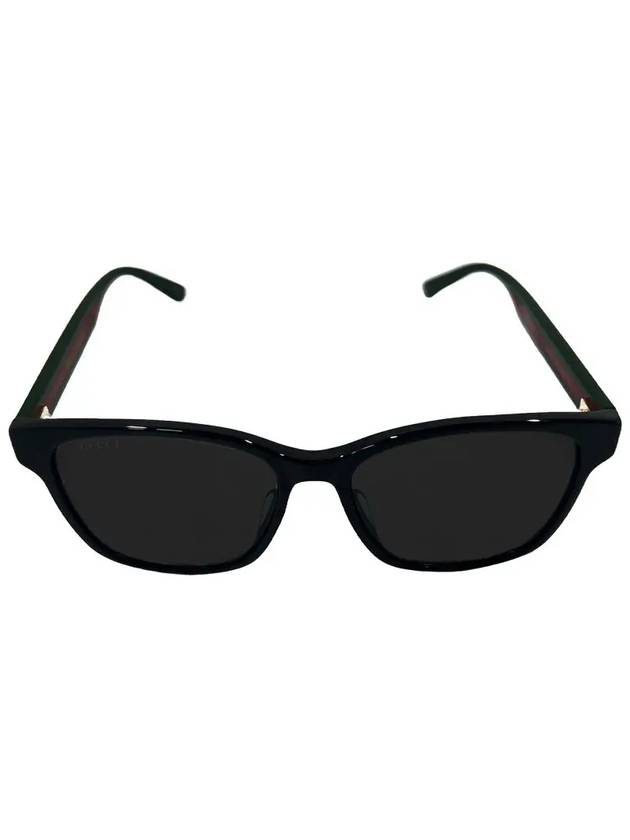 Eyewear Asian Fit Square Horn Rim Sunglasses Black - GUCCI - BALAAN 4