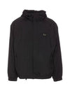 Logo Plaque Drawstring Jacket Black - DOLCE&GABBANA - BALAAN 1