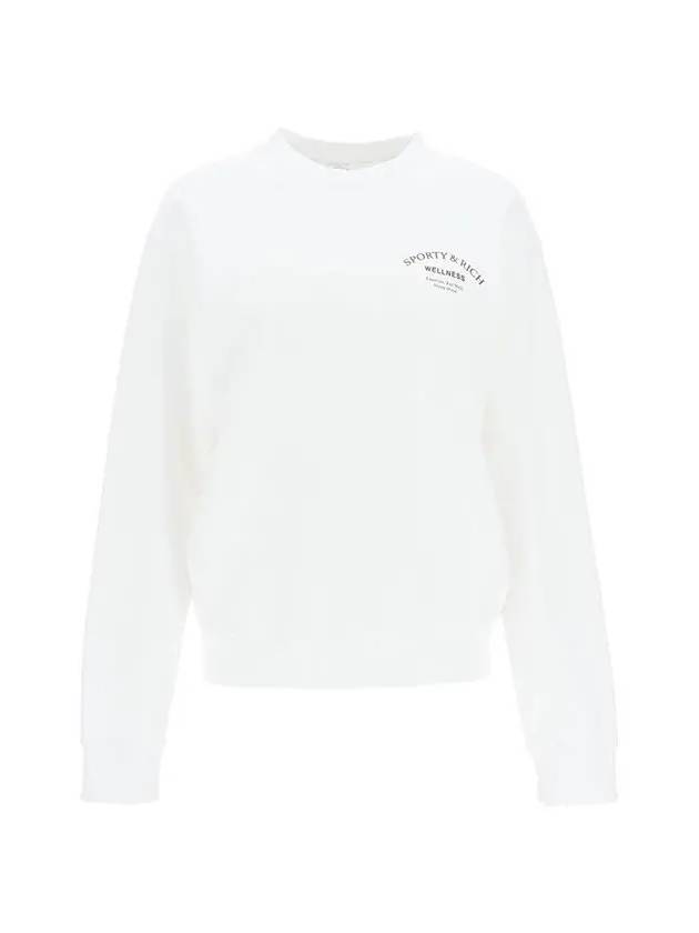 Studio Crew Neck Cotton Sweatshirt White - SPORTY & RICH - BALAAN 2