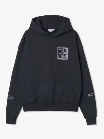 Square logo hood vintage black RHFW22HO060126100610 - RHUDE - BALAAN 1