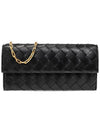 Intrecciato Chain Long Wallet Black - BOTTEGA VENETA - BALAAN 2