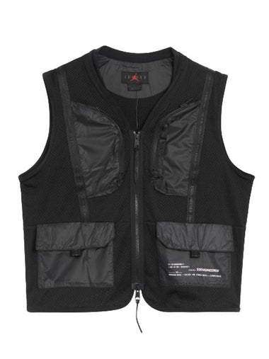 Engineered Print Graphic Vest Black - JORDAN - BALAAN 1