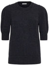 Short Sleeve Knit Top Anthracite Melange - LEMAIRE - BALAAN 2