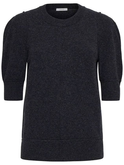 Short Sleeve Knit Top Anthracite Melange - LEMAIRE - BALAAN 2