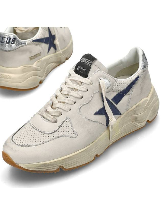 Running Sole Silver Tab Low Top Sneakers Ivory - GOLDEN GOOSE - BALAAN 2