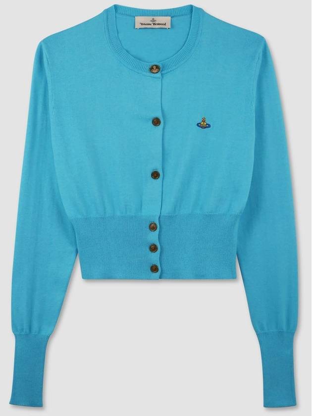 Bea Crop Cardigan Blue - VIVIENNE WESTWOOD - BALAAN 2