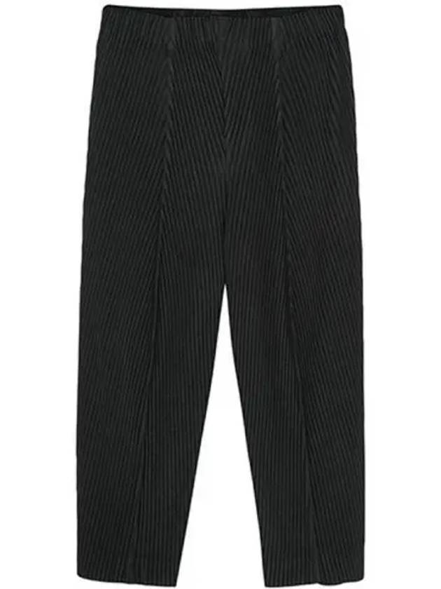 Pleats Bottoms Straight Pants Black - ISSEY MIYAKE - BALAAN 2