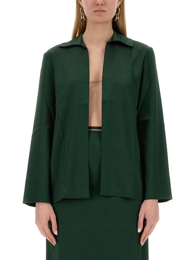 Shirt 213SH1031000590 DARK GREEN GREEN - JACQUEMUS - BALAAN 2