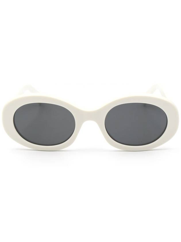 Eyewear Triomphe Logo Temple Sunglasses White - CELINE - BALAAN 2