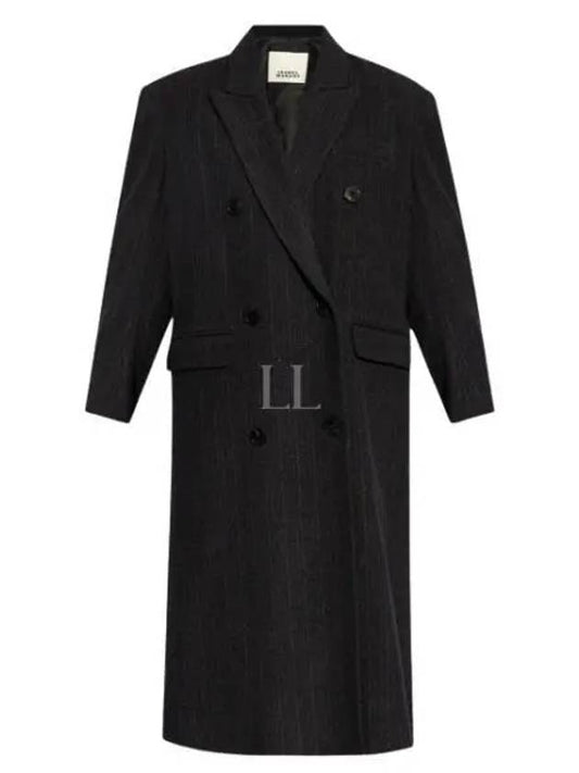 Lexana Trench Coat Navy - ISABEL MARANT - BALAAN 2