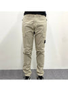 Compass Badge Gabardine Cargo Straight Pants Beige - STONE ISLAND - BALAAN 3