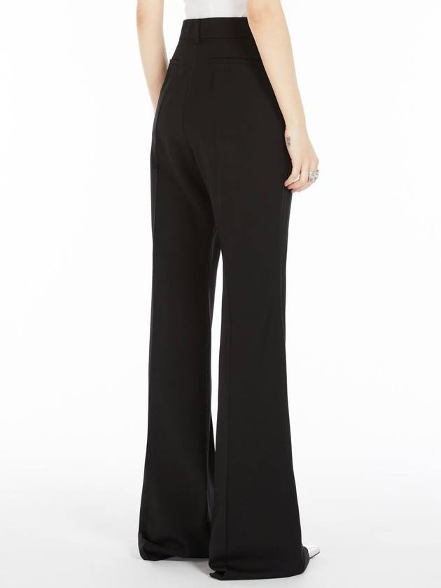 Hanger flared stretch wool wide pants black - MAX MARA SPORTMAX - BALAAN 5