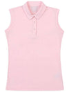 Golf Wear C P Lecture Basic Sleeveless T-Shirt PINK - WHITEBALL - BALAAN 4