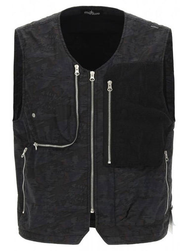 Shadow Project Utility Vest Black - STONE ISLAND - BALAAN 1