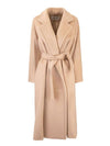 Women's Cactus Shearling Coat Beige - MAX MARA - BALAAN 1