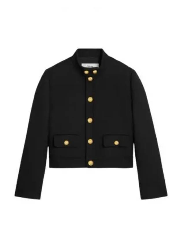 Verneuil Double Face Wool Tricotine Jacket Black - CELINE - BALAAN 2