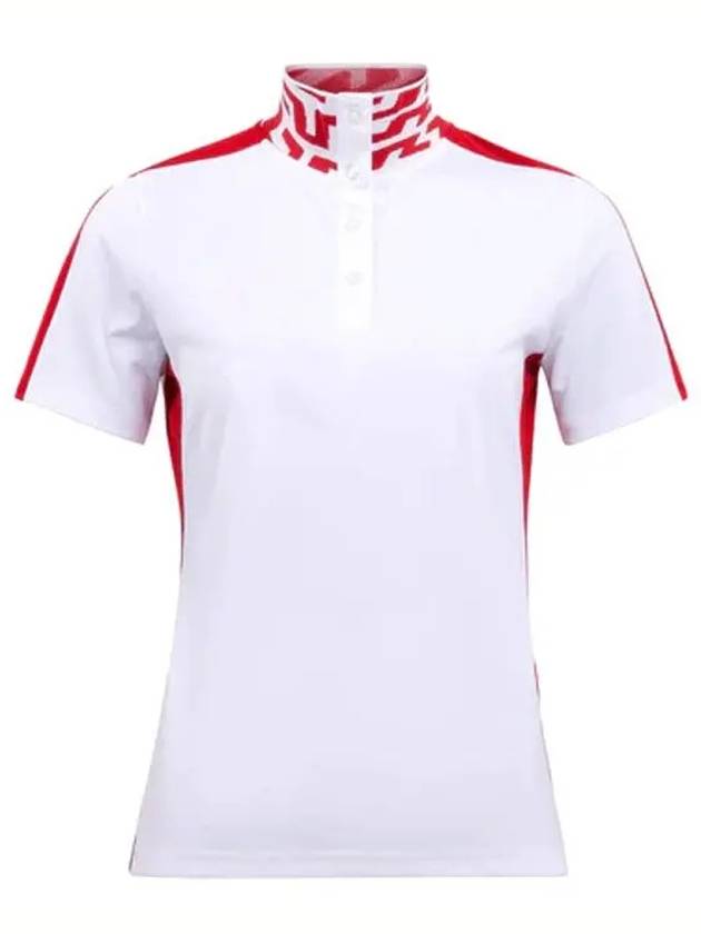 Women's Pip Polo Short Sleeve T-Shirt White - J.LINDEBERG - BALAAN 2