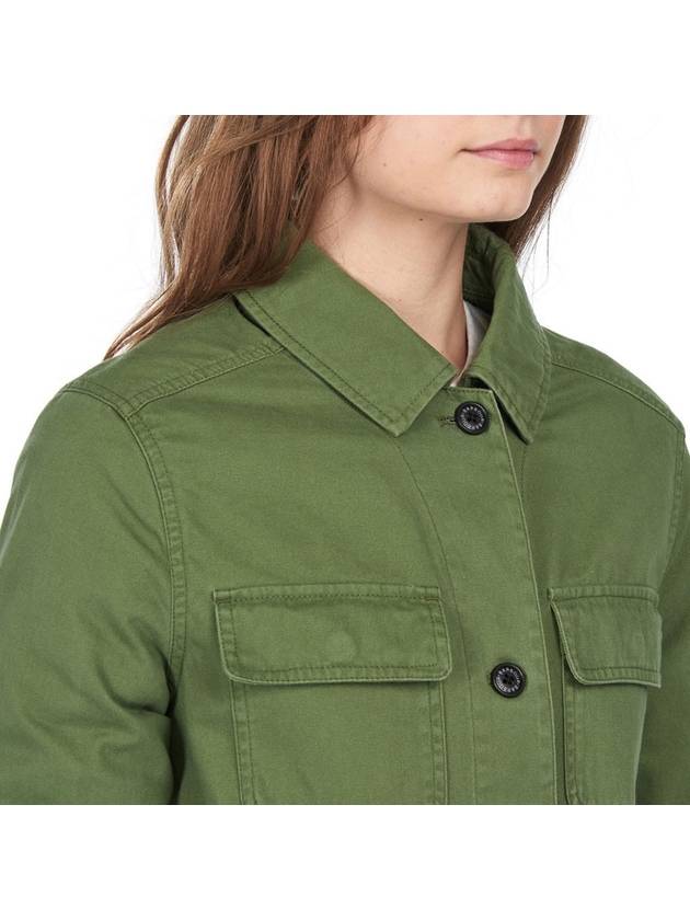 Women's Lola Casual Jacket Green Lola Washed Casual Jacket - BARBOUR - BALAAN 7