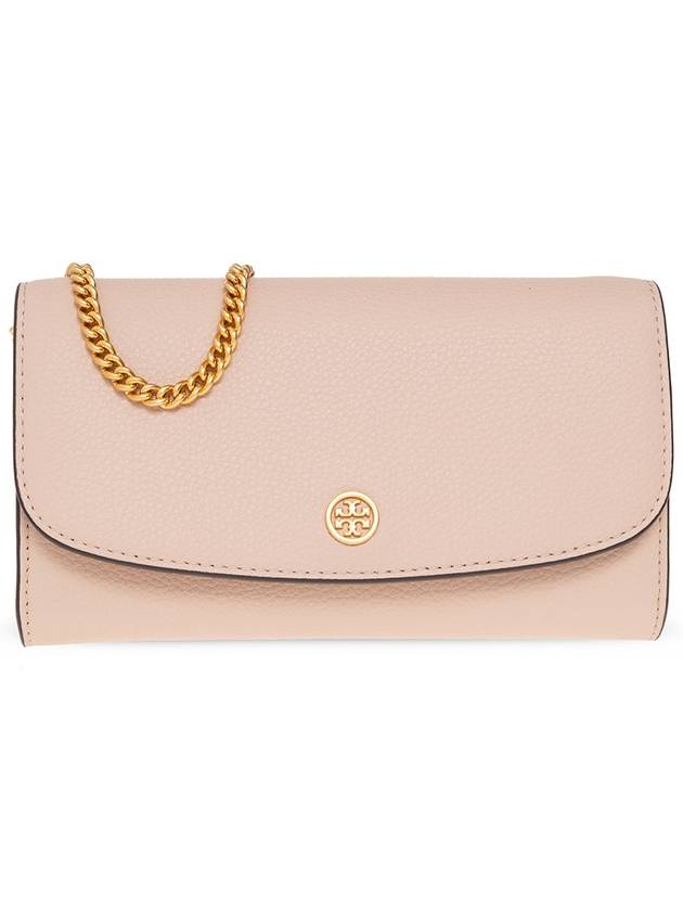 Tory Burch ‘Robinson’ Wallet With Strap, Women's, Pink - TORY BURCH - BALAAN 1