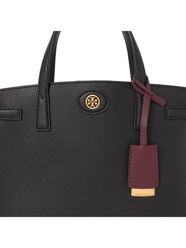 Robinson Small Tote Bag Black - TORY BURCH - BALAAN 9