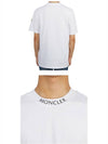 Logo Cotton Short Sleeve T-shirt White - MONCLER - BALAAN 6