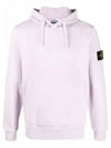 Waffen Patch Cotton Fleece Hoodie Rose - STONE ISLAND - BALAAN 2