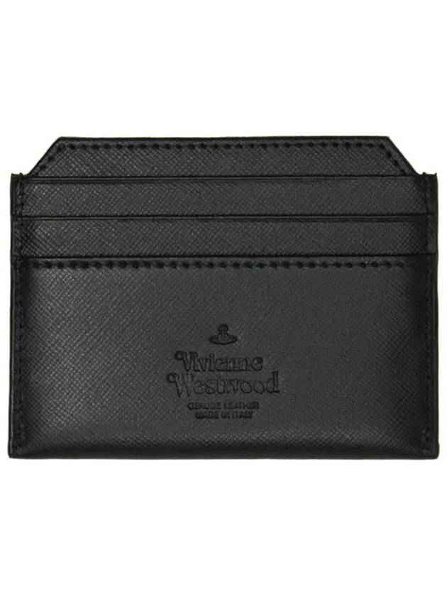 Kent of Logo Saffiano Leather Card Holder 51110022 40187 LA - VIVIENNE WESTWOOD - BALAAN 3