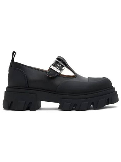 Cleated Mary Jane Loafers Black - GANNI - BALAAN 2