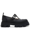 Cleated Mary Jane Loafers Black - GANNI - BALAAN 3