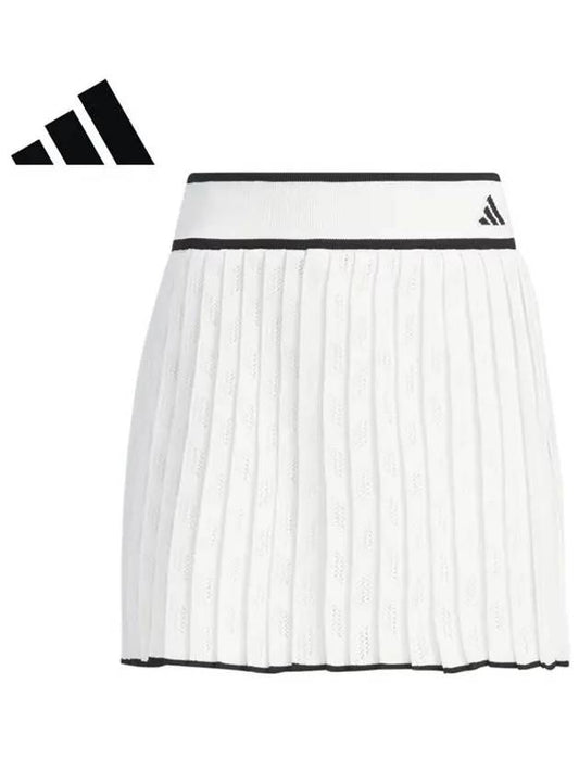 IN6590 Women s Prime Knit Pleated Skirt - ADIDAS GOLF - BALAAN 1