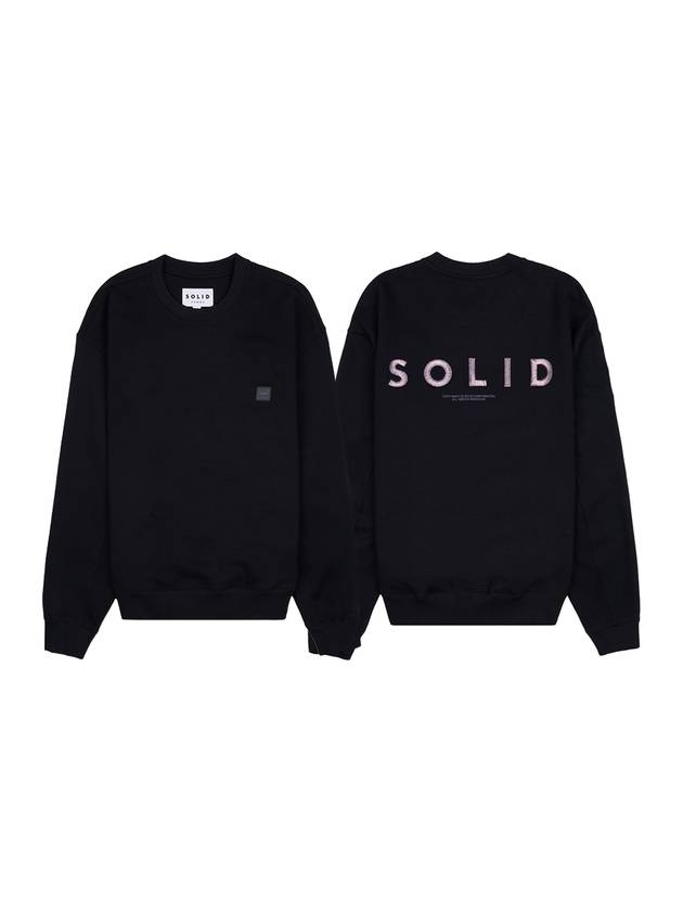 Solid Embroidery Sweatshirt Black - SOLID HOMME - BALAAN 11