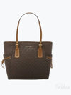 Voyager Small Logo Tote Bag Brown - MICHAEL KORS - BALAAN 2