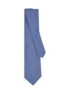 Embroidered Logo Silk Tie Blue - SALVATORE FERRAGAMO - BALAAN 2